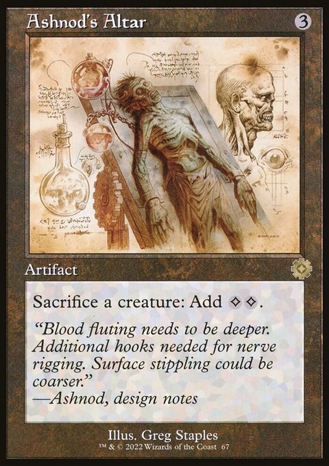 Ashnod's Altar, The Brothers' War Retro Artifacts #67, Magic: The Gathering card