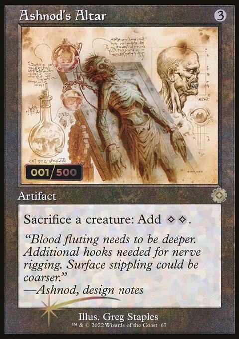 Ashnod's Altar, The Brothers' War Retro Artifacts #67z, Magic: The Gathering card
