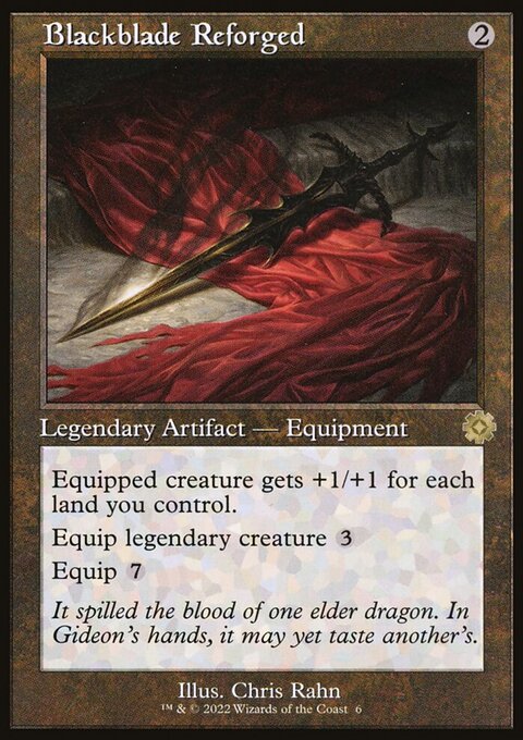 Blackblade Reforged, The Brothers' War Retro Artifacts #6, Magic: The Gathering card