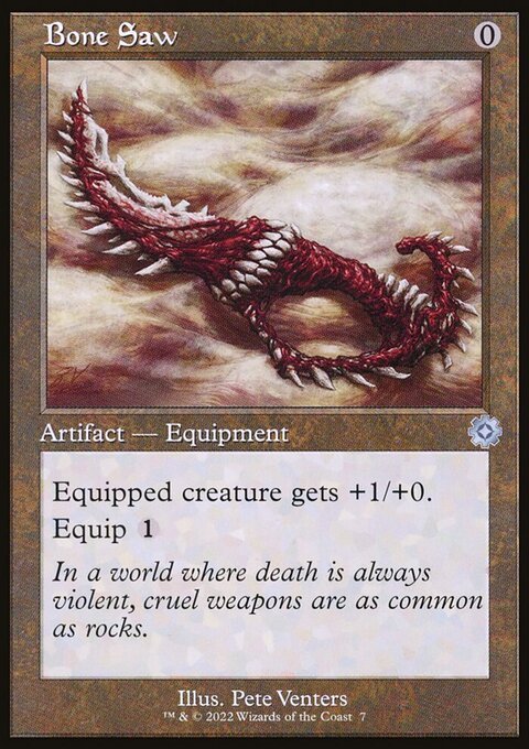 Bone Saw, The Brothers' War Retro Artifacts #7, Magic: The Gathering card