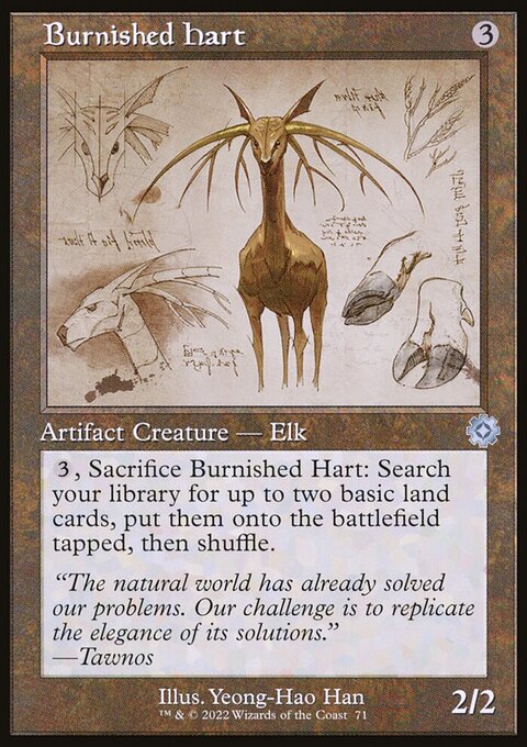 Burnished Hart, The Brothers' War Retro Artifacts #71, Magic: The Gathering card