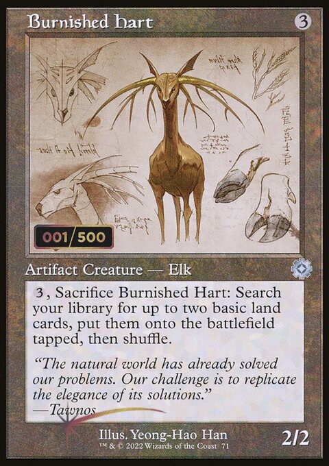 Burnished Hart, The Brothers' War Retro Artifacts #71z, Magic: The Gathering card