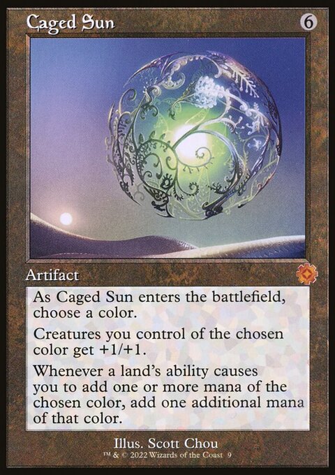 Caged Sun, The Brothers' War Retro Artifacts #9, Magic: The Gathering card