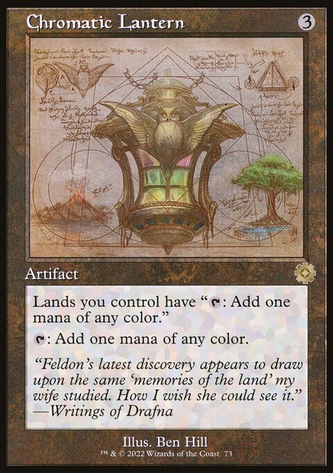 Chromatic Lantern, The Brothers' War Retro Artifacts #73, Magic: The Gathering card