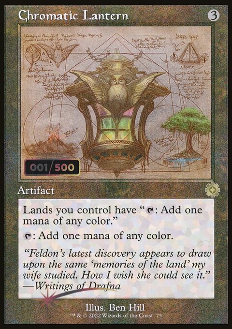 Chromatic Lantern, The Brothers' War Retro Artifacts #73z, Magic: The Gathering card