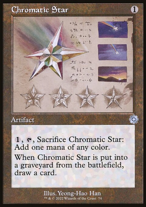 Chromatic Star, The Brothers' War Retro Artifacts #74, Magic: The Gathering card