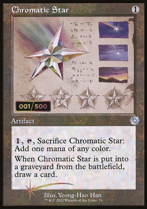 Chromatic Star, The Brothers' War Retro Artifacts #74z, Magic: The Gathering card