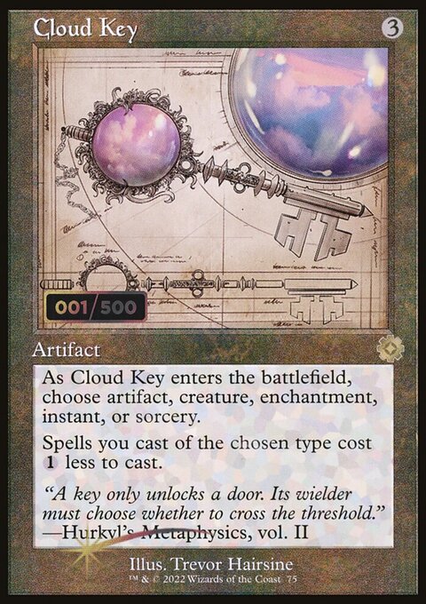 Cloud Key, The Brothers' War Retro Artifacts #75z, Magic: The Gathering card