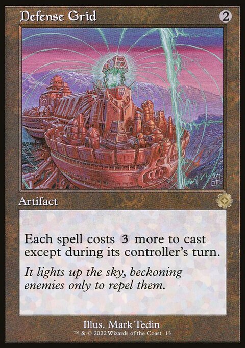 Defense Grid, The Brothers' War Retro Artifacts #13, Magic: The Gathering card