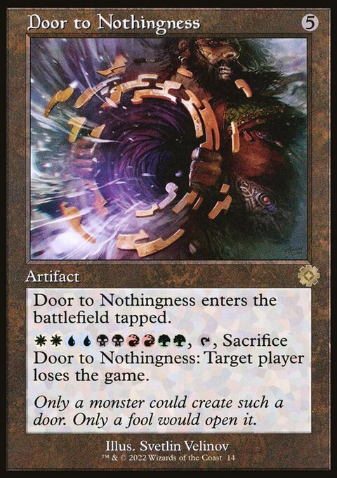 Door to Nothingness, The Brothers' War Retro Artifacts #14, Magic: The Gathering card