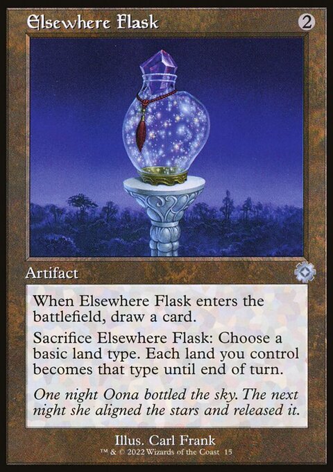 Elsewhere Flask, The Brothers' War Retro Artifacts #15, Magic: The Gathering card