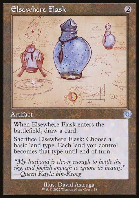Elsewhere Flask, The Brothers' War Retro Artifacts #78, Magic: The Gathering card