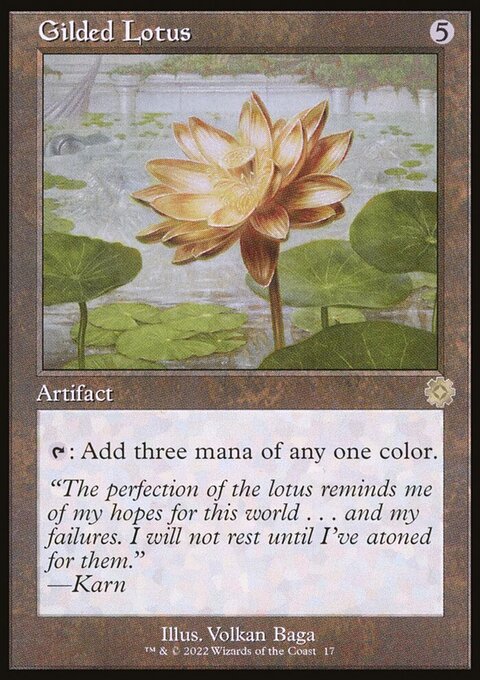 Gilded Lotus, The Brothers' War Retro Artifacts #17, Magic: The Gathering card