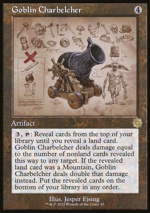 Goblin Charbelcher, The Brothers' War Retro Artifacts #81, Magic: The Gathering card
