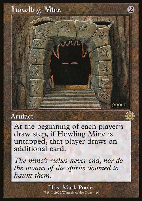Howling Mine, The Brothers' War Retro Artifacts #20, Magic: The Gathering card