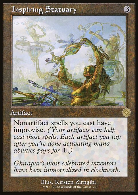 Inspiring Statuary, The Brothers' War Retro Artifacts #22, Magic: The Gathering card