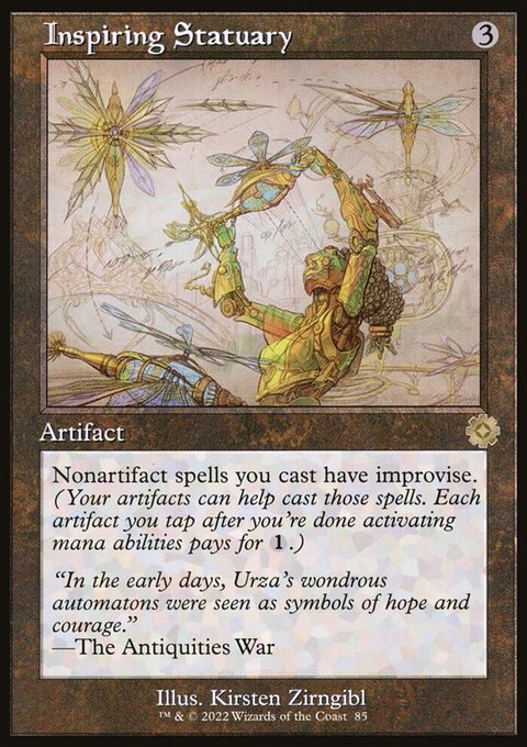 Inspiring Statuary, The Brothers' War Retro Artifacts #85, Magic: The Gathering card
