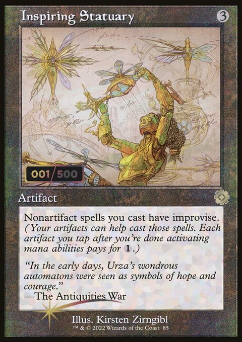 Inspiring Statuary, The Brothers' War Retro Artifacts #85z, Magic: The Gathering card