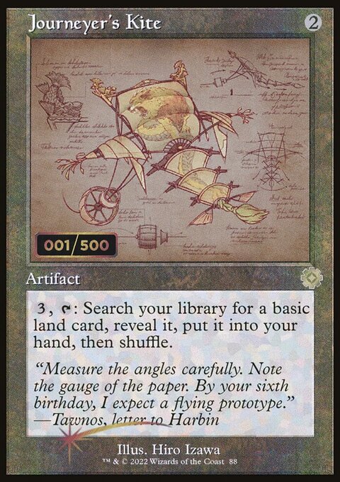 Journeyer's Kite, The Brothers' War Retro Artifacts #88z, Magic: The Gathering card