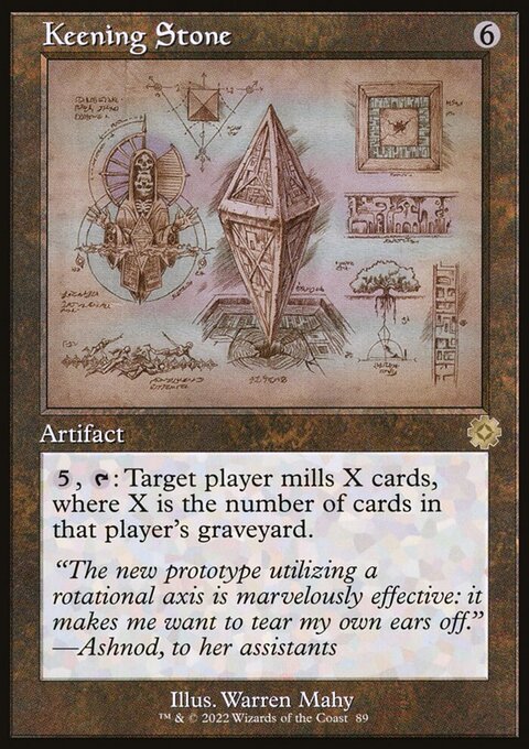 Keening Stone, The Brothers' War Retro Artifacts #89, Magic: The Gathering card