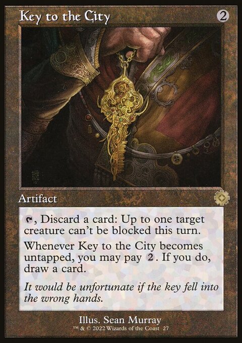 Key to the City, The Brothers' War Retro Artifacts #27, Magic: The Gathering card