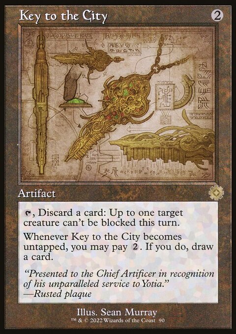 Key to the City, The Brothers' War Retro Artifacts #90, Magic: The Gathering card