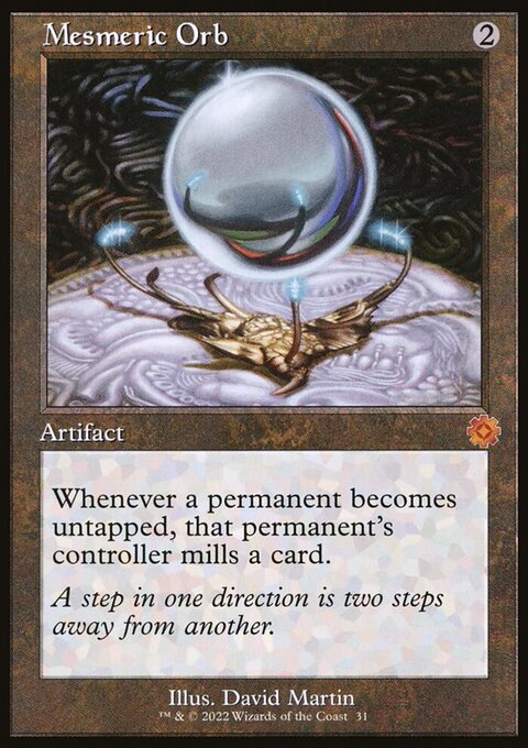 Mesmeric Orb, The Brothers' War Retro Artifacts #31, Magic: The Gathering card