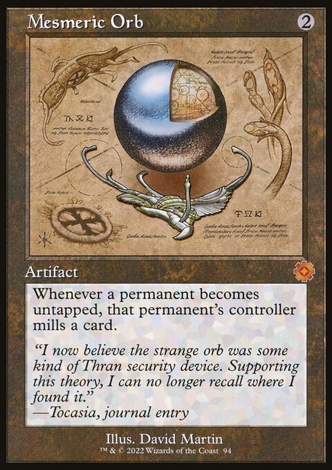 Mesmeric Orb, The Brothers' War Retro Artifacts #94, Magic: The Gathering card