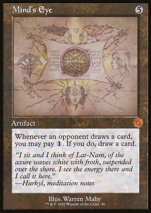 Mind's Eye, The Brothers' War Retro Artifacts #96, Magic: The Gathering card