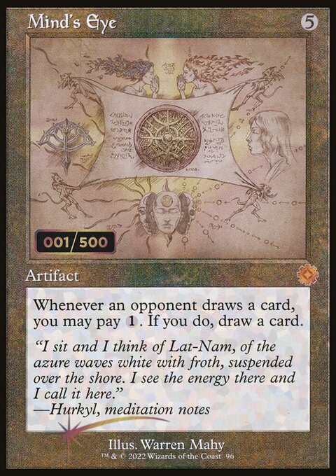 Mind's Eye, The Brothers' War Retro Artifacts #96z, Magic: The Gathering card
