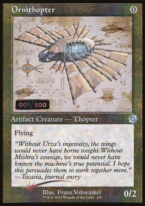 Ornithopter, The Brothers' War Retro Artifacts #100z, Magic: The Gathering card