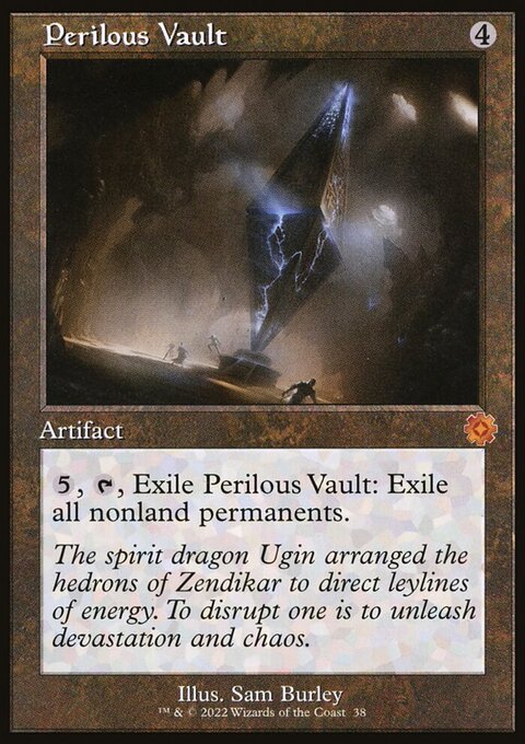 Perilous Vault, The Brothers' War Retro Artifacts #38, Magic: The Gathering card