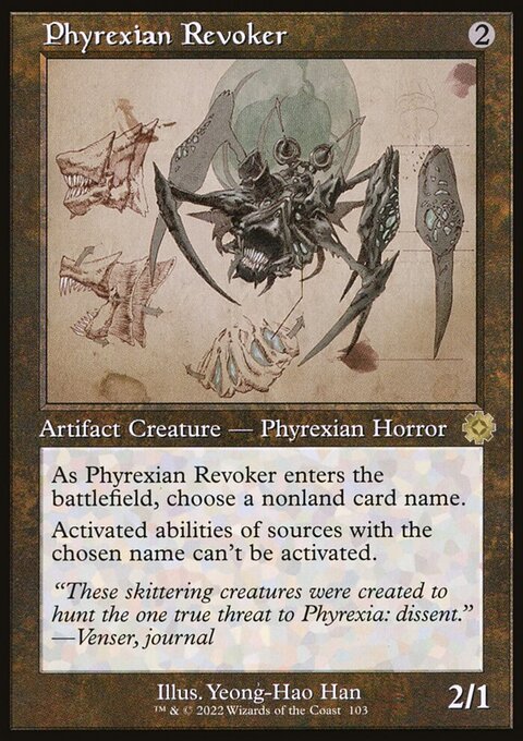 Phyrexian Revoker, The Brothers' War Retro Artifacts #103, Magic: The Gathering card