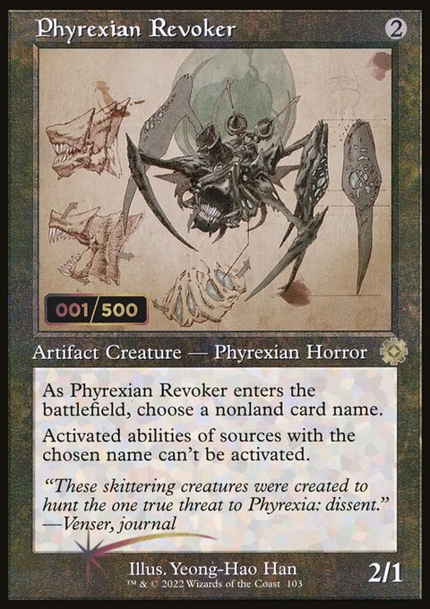 Phyrexian Revoker, The Brothers' War Retro Artifacts #103z, Magic: The Gathering card