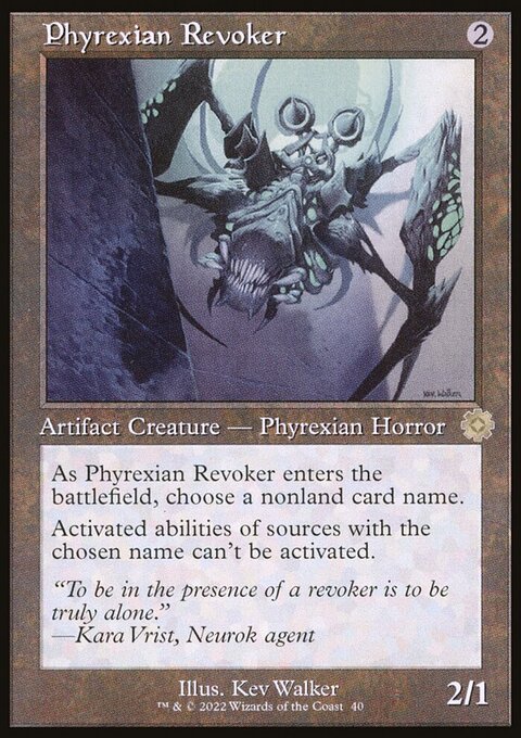Phyrexian Revoker, The Brothers' War Retro Artifacts #40, Magic: The Gathering card