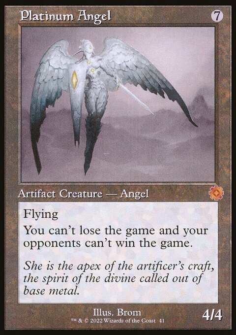 Platinum Angel, The Brothers' War Retro Artifacts #41, Magic: The Gathering card