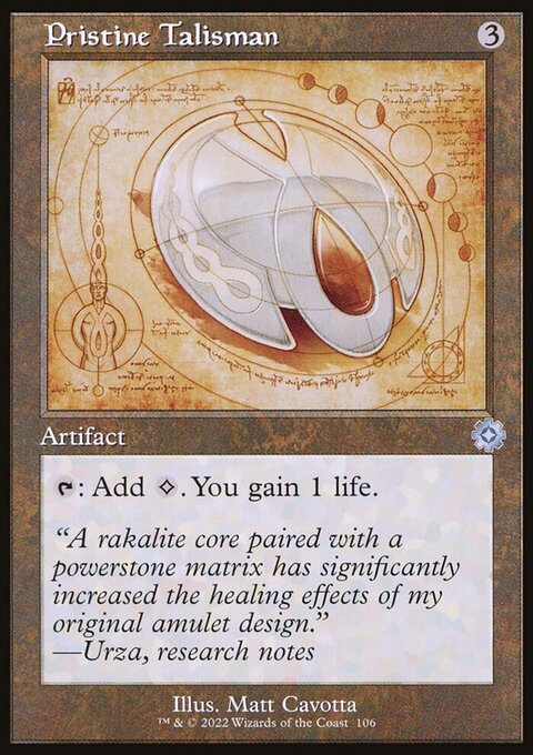 Pristine Talisman, The Brothers' War Retro Artifacts #106, Magic: The Gathering card