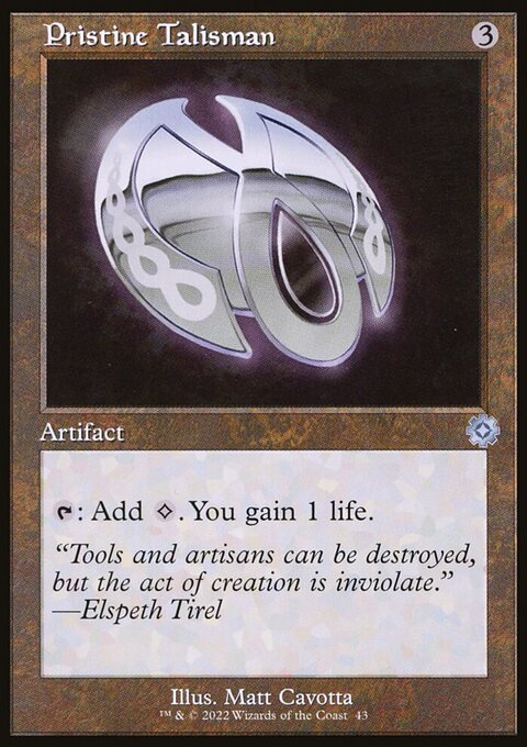 Pristine Talisman, The Brothers' War Retro Artifacts #43, Magic: The Gathering card