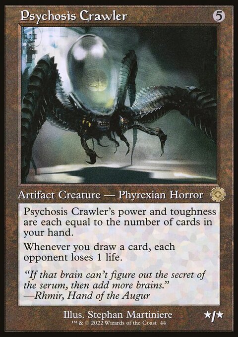 Psychosis Crawler, The Brothers' War Retro Artifacts #44, Magic: The Gathering card
