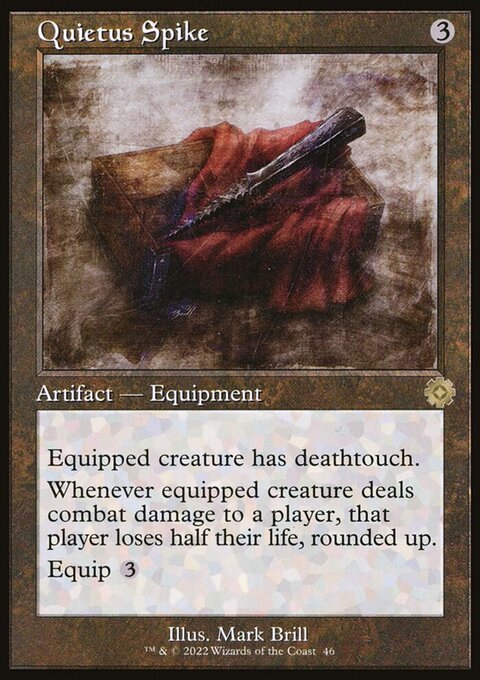Quietus Spike, The Brothers' War Retro Artifacts #46, Magic: The Gathering card