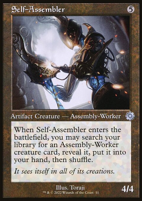 Self-Assembler, The Brothers' War Retro Artifacts #51, Magic: The Gathering card