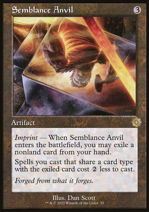 Semblance Anvil, The Brothers' War Retro Artifacts #52, Magic: The Gathering card