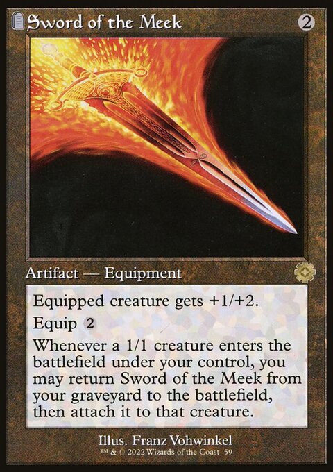 Sword of the Meek, The Brothers' War Retro Artifacts #59, Magic: The Gathering card