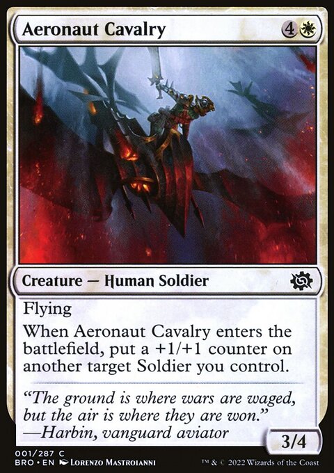 Aeronaut Cavalry, The Brothers' War #1, Magic: The Gathering card