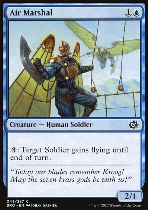 Air Marshal, The Brothers' War #43, Magic: The Gathering card