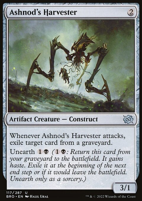 Ashnod's Harvester, The Brothers' War #117, Magic: The Gathering card