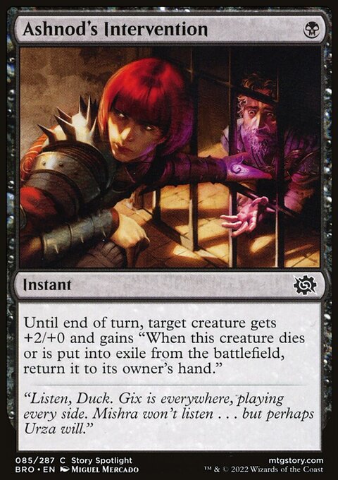 Ashnod's Intervention, The Brothers' War #85, Magic: The Gathering card