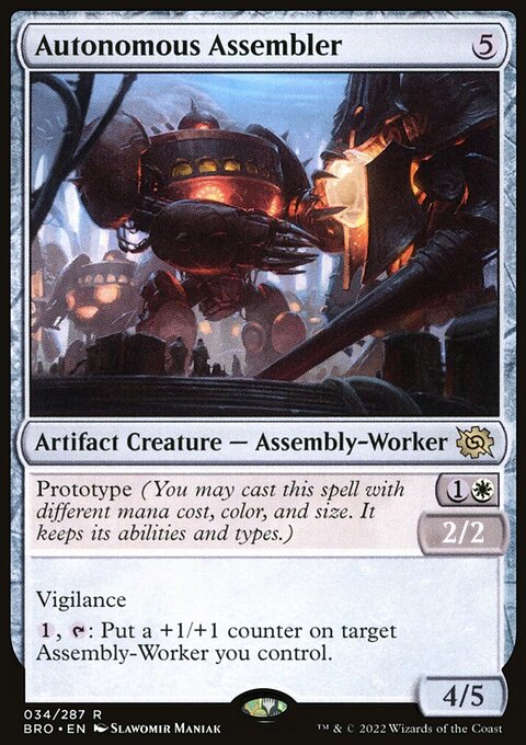 Autonomous Assembler, The Brothers' War #34, Magic: The Gathering card