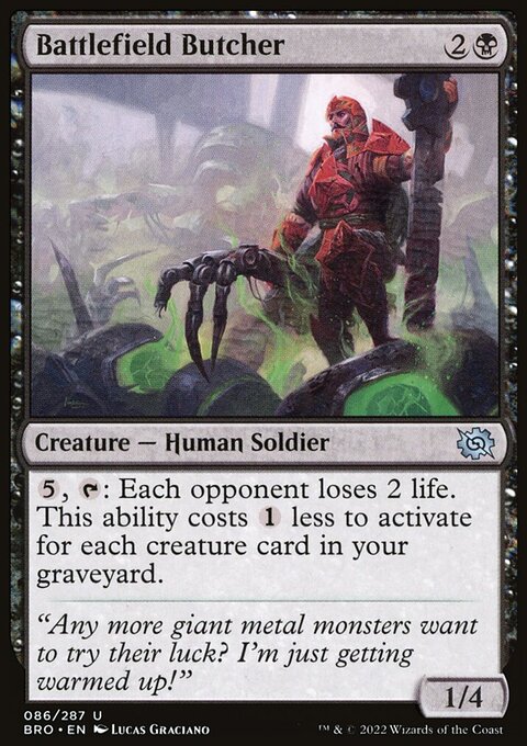 Battlefield Butcher, The Brothers' War #86, Magic: The Gathering card