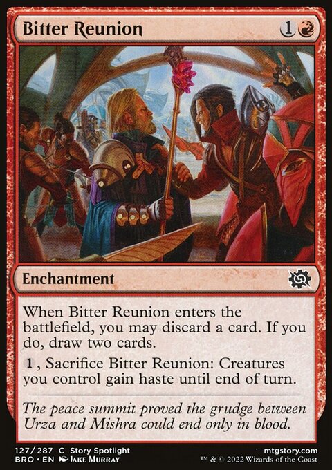 Bitter Reunion, The Brothers' War #127, Magic: The Gathering card